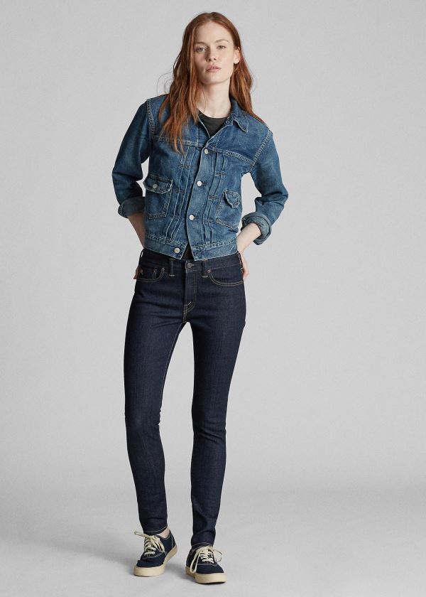 Ralph Lauren Stretch Skinny Jeans Dame Danmark (ZIGUA1930)